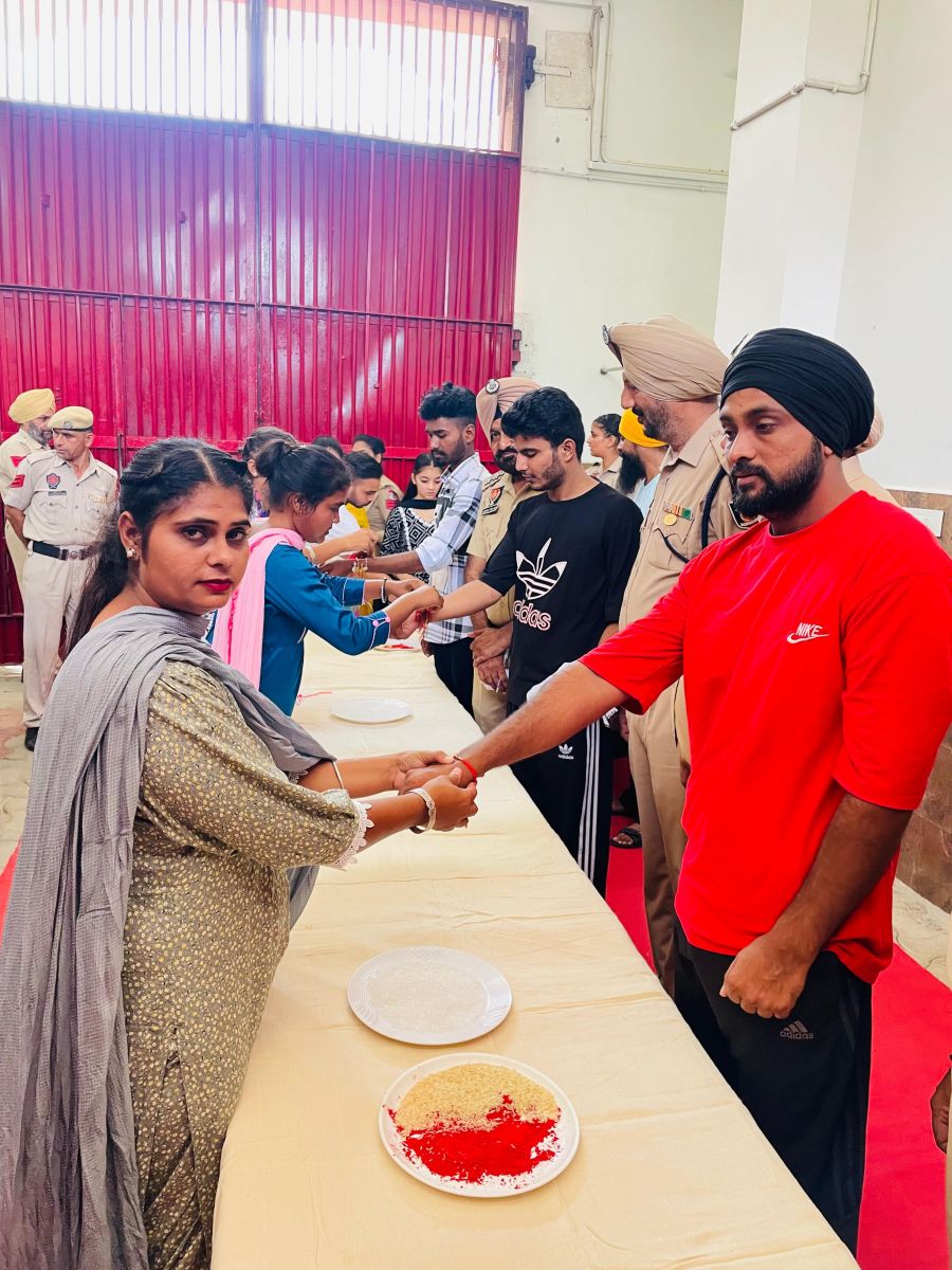 ਕੇਂਦਰੀ ਜੇਲ ਪਟਿਆਲਾ ਵਿਖੇ 240 ਬੰਦੀਆਂ ਨੇ ਮਨਾਇਆ ਰੱਖੜੀ ਦਾ ਤਿਉਹਾਰ