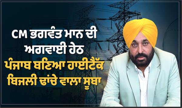 CM ਭਗਵੰਤ ਮਾਨ ਦੀ ਅਗਵਾਈ ਹੇਠ ਪੰਜਾਬ ਬਣਿਆ ਹਾਈਟੈੱਕ ਬਿਜਲੀ ਢਾਂਚੇ ਵਾਲਾ ਸੂਬਾ